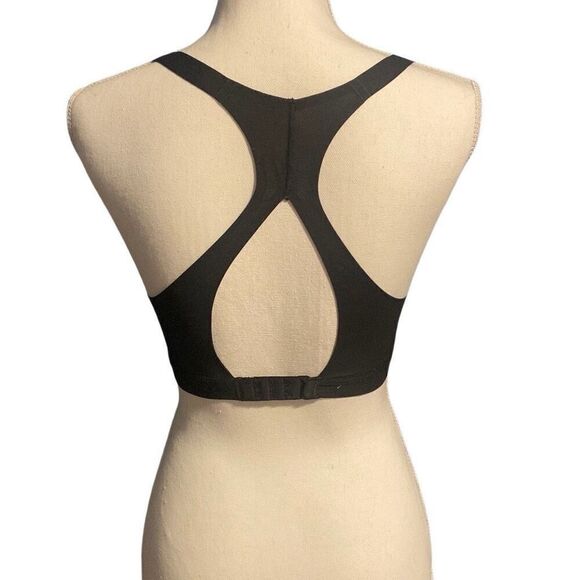 Victoria's Secret On Point Racerback Cutout Wireless Sports Bra Black Size 34B - Picture 1 of 5